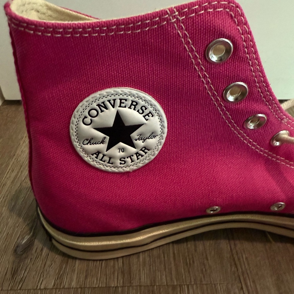Converse Pink High-Top Sneakers - Picture 2 of 4